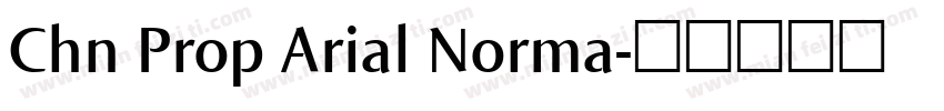 Chn Prop Arial Norma字体转换